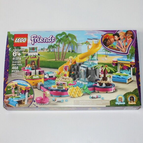 Lego Friends 41374 Andrea's Pool Party Retired Set Brand New with Sealed Box NIB - Picture 1 of 3